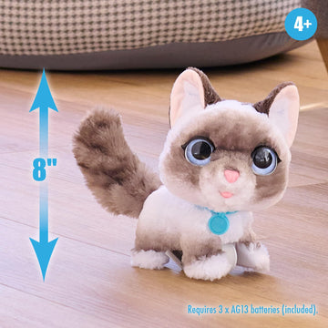 Furreal Wagalots Kitty, Small Interactive Plush, Faux Fur, Kids Toys For Ages 4 Up By Just Play