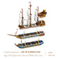 JMBricklayer Pirate Ship Building Set - Large 2830-Piece Gold Plastic Model 40103 for Adults, Stunning Tiered Design, Perfect Gift