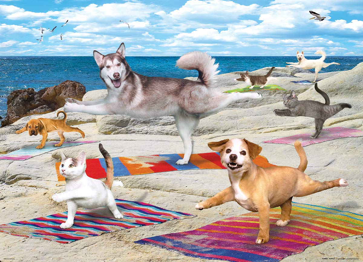 Eurographics 8300-5456 Yoga Beach 300Piece Puzzle, Multi-Colored