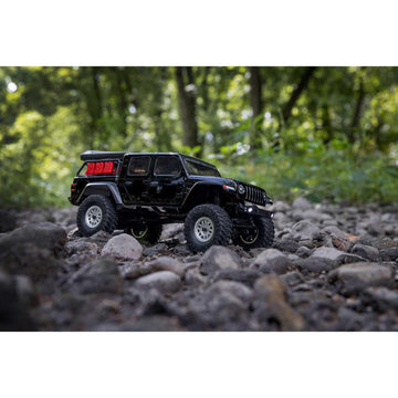 Axial RC Truck SCX24 Jeep Gladiator 4 Wheel Drive Rock Crawler Brushed RTR (Nothing Needed to Complete Ready-to-Run), Black, AXI