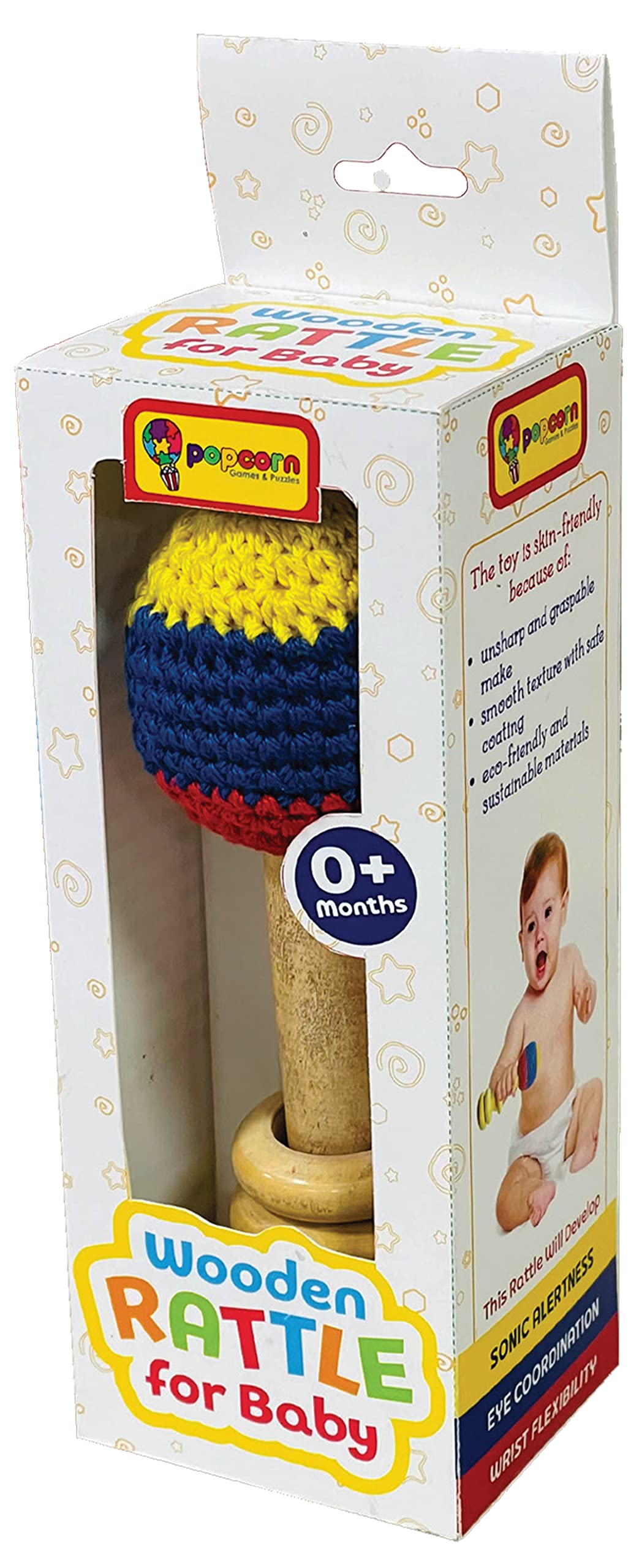 Wooden Rattle for Baby