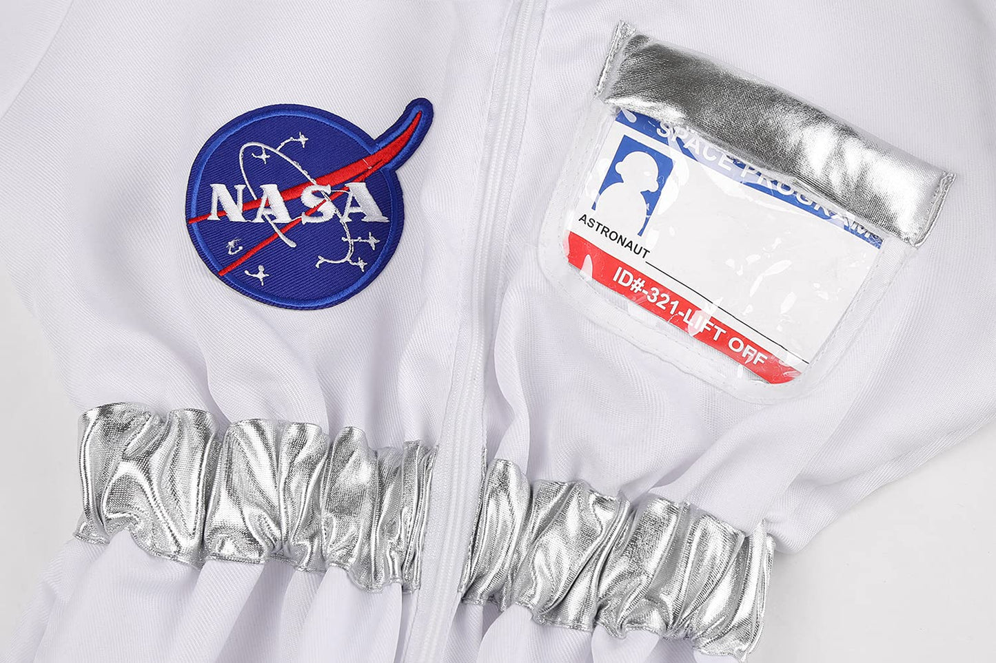 Nuehoryu Nasa Pilot Costume For Kids Astronaut Nasa Costume For Boys Girls Space Jumpsuit (10-12 Years)