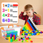 Jenaai 500 Pcs Math Learning Linking Cube with Storage Container Counting Cubes, Colorful Plastic Counting Blocks, Manipulatives