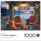 Buffalo Games - Darrell Bush - Lakeside Lodge Twilight - 1000 Piece Jigsaw Puzzle For Adults Challenging Puzzle Perfect For Game Nights - Finished Puzzle Size Is 26.75 X 19.75