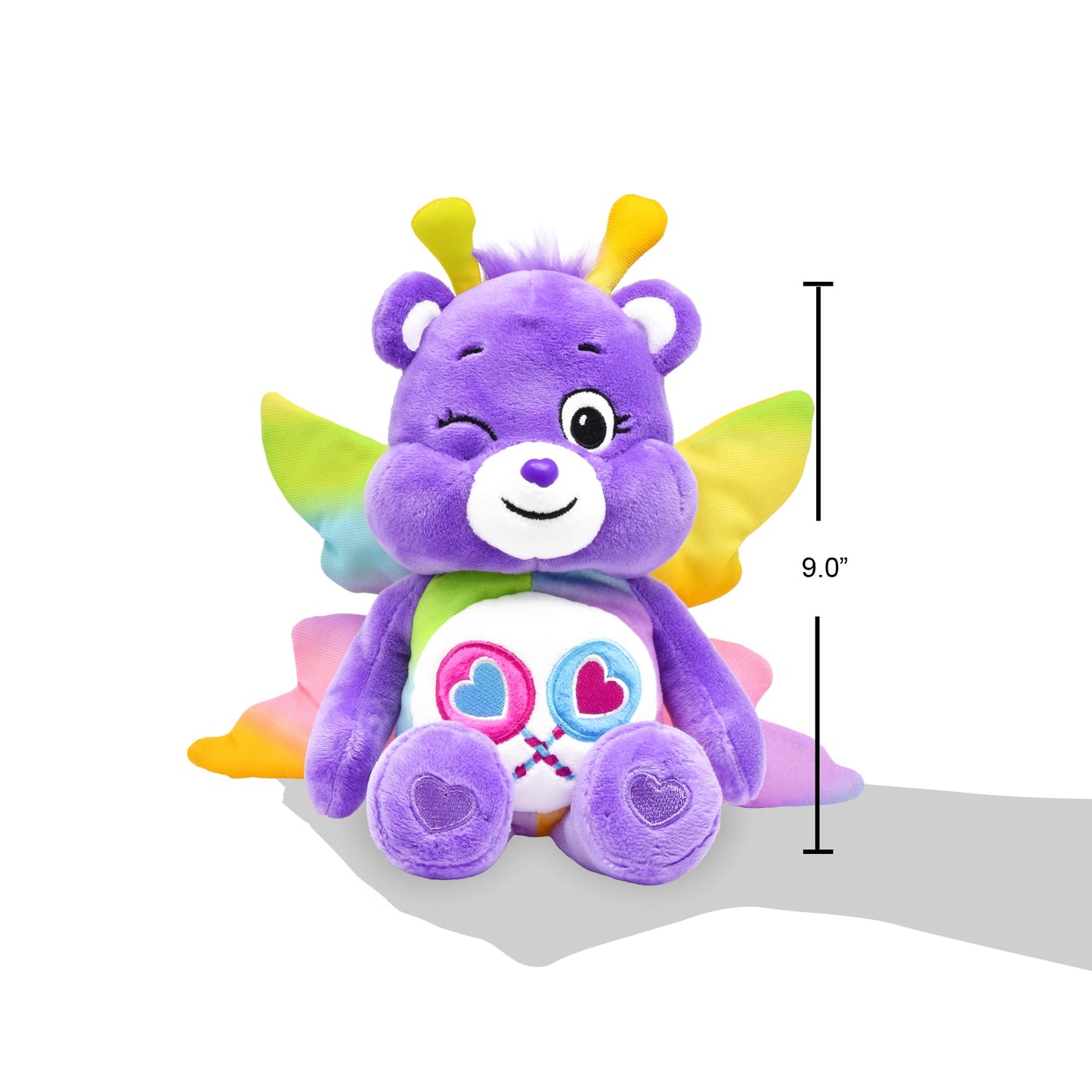 Care Bears Spring Theme Butterfly Share Bear Fun-Size Plush - Perfect Stuffed Animal Holiday, Birthday Gift, Super Soft And Cuddly – Good For Girls And Boys, Employees, Collectors, Ages 4+