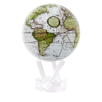 Mova Globe Antique Terrestrial White 4.5'