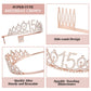 15Th Birthday Decorations For Girls,15Th Birthday Sash,Crown/Tiara,Candles,Cake Toppers.15Th Birthday Gifts For Girls,15 Birthday Decorations For Girls,15 Birthday Party Decorations