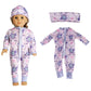Sotogo 5 Sets Baby Doll Clothes Outfits Jumpsuits With Headbands For 14 To 17 Inch Baby Doll, 43Cm New Born Baby Doll, American
