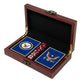 Usn Navy Playing Cards With Dice - Navy Sailor Gift Set - American Made