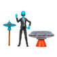 Fortnite Human Bill (Emote Series) - 4-Inch Articulated Figure With Lil’ Saucer Emote Vehicle And Flying Slasher Accessory