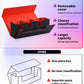 Uaono Card Storage Box With Dice Tray For Mtg Yugioh, 4 In 1 Card Deck Case Holds 510+ Unsleeved Cards, Strong Magnet Card Organ