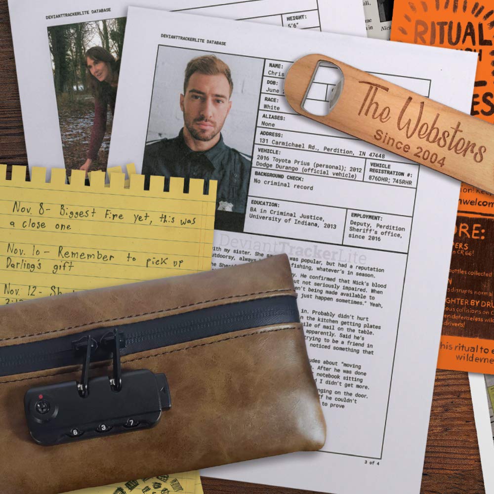 Hunt A Killer Immersive Murder Mystery Game, Death At The Dive Bar, Cardboard, Ages 14+, Multicolor, Model HAKZEROBD001-C