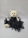 KINNEX COLLECTIONS SINCE 1997 20 Quince Anos Quinceanera Last Doll Teddy Bear with Dress (Centerpiece) ~ ARC16831-17R (Black)