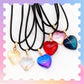Omlisca Valentines Day Gifts 24 Pack Colorful Heart Shaped Pendant Necklace Birthday Party Favors Goodie Bags Filler for Women