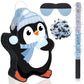 Lewtemi 15.1 Inch Penguin Piñata Winter Penguin Party Supplies Candy Animal Piñata With Stick Confetti And Blindfold Gift For Boy Girl Adults Winter Theme Birthday Party Supplies Decorations (Elegant)