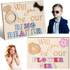 Threehoney 2 Pcs Wedding Flower Girl Ring Bearer Puzzle Invitation Will You Be Our Flower Girl Proposal Gifts Will You Be Our Ri