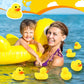 Deekin 10 Pcs Large Yellow Rubber Ducks Bulk Large Duck Bath Toy Squeak Rubber Bathtub Floating Bath For Birthday Party Decorati