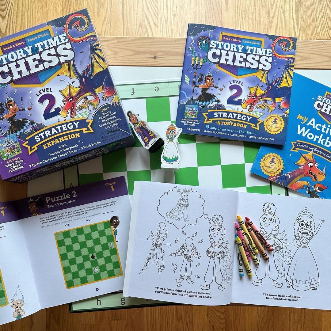 Story Time Chess - Chess Sets (Level 2 Strategy Expansion) Chess For Kids, Chess Game Toddlers, Learning Games For Kids, Boys &