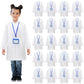 Liitrsh 18 Set Lab Coats For Kids White Scientists Costume With Id Card For Children Doctor Role Play Career Day Christmas (Smal
