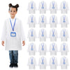 Liitrsh 18 Set Lab Coats For Kids White Scientists Costume With Id Card For Children Doctor Role Play Career Day Christmas (Smal
