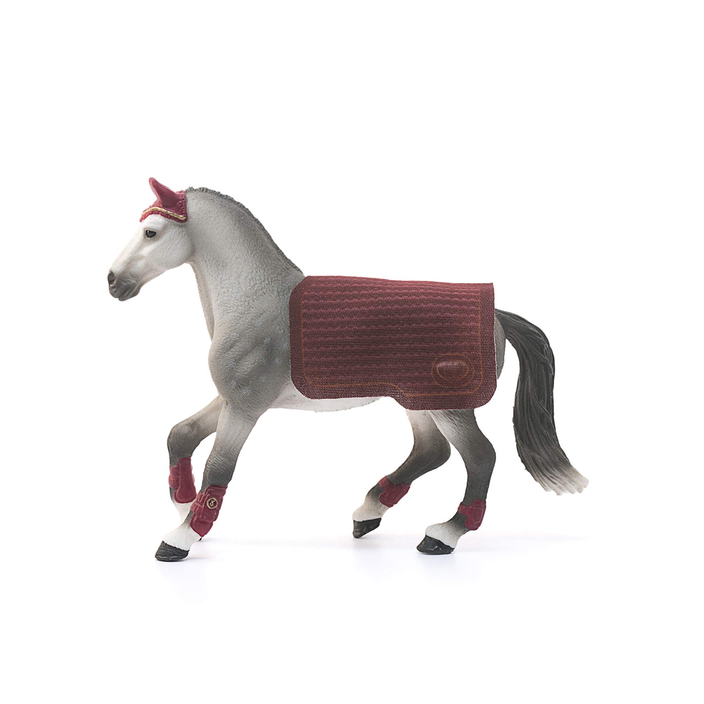 Schleich Horse Club Trakehner Mare Riding Tournament Horse Toy Figurine - Authentic Mare Horse Toy With Removable Blanket For Boys And Girls Imagination And Play, Gift For Kids Ages 5+