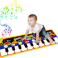 Renfox Baby Piano Mat With 25 Music Sounds, Kids Musical Playmat, Early Education Development Birthday Gift Music Toy For 1 2 3 Year Girls Boys, Piano Keyboard Touch Play Blanket For Child Toddlers