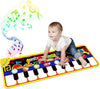Renfox Baby Piano Mat With 25 Music Sounds, Kids Musical Playmat, Early Education Development Birthday Gift Music Toy For 1 2 3 Year Girls Boys, Piano Keyboard Touch Play Blanket For Child Toddlers
