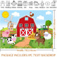 Avezano Farm Animals Backdrop Red Barn Farmhouse Birthday Party Banner Decorations Barnyard Animals Baby Shower Boys Girls Birth