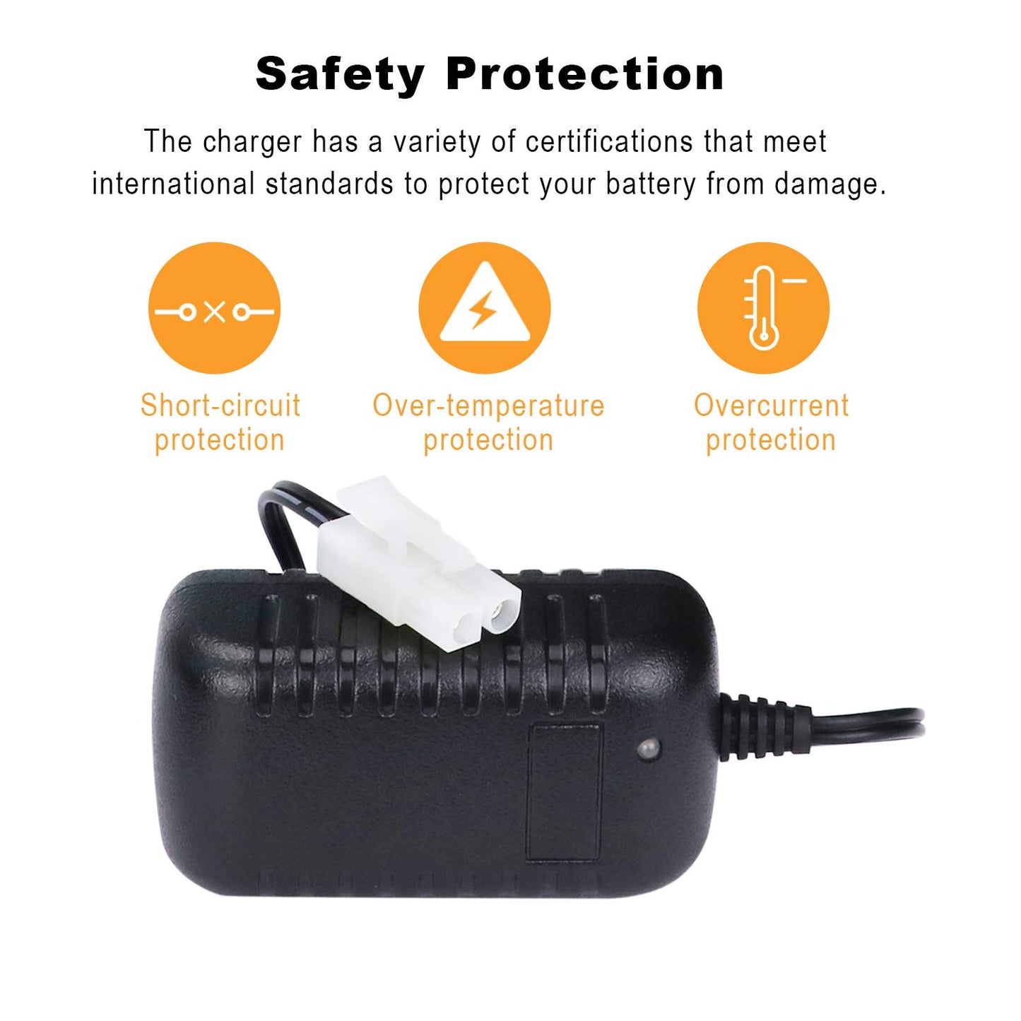 NASTIMA Intelligent 2-10S RC Battery Charger for 7.2V 8.4V 9.6V Ni-MH Battery Packs Compatible with Tamiya and Mini Tamiya Conne