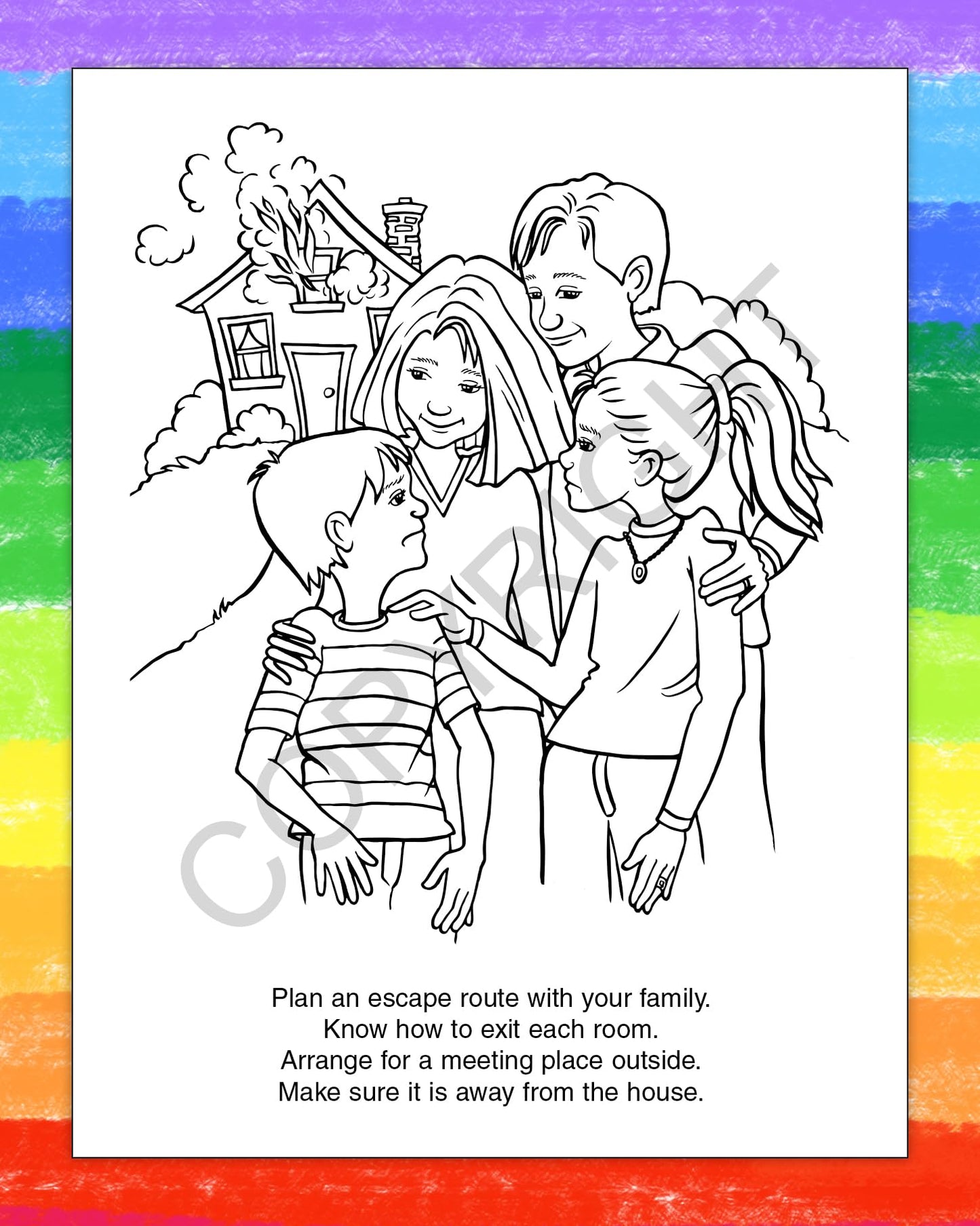 ZOCO - Fire Safety for Kids - Firefighter Coloring Books (25 Bulk Pack, with Crayons) - Fire Prevention Week Items - Birthday Pa