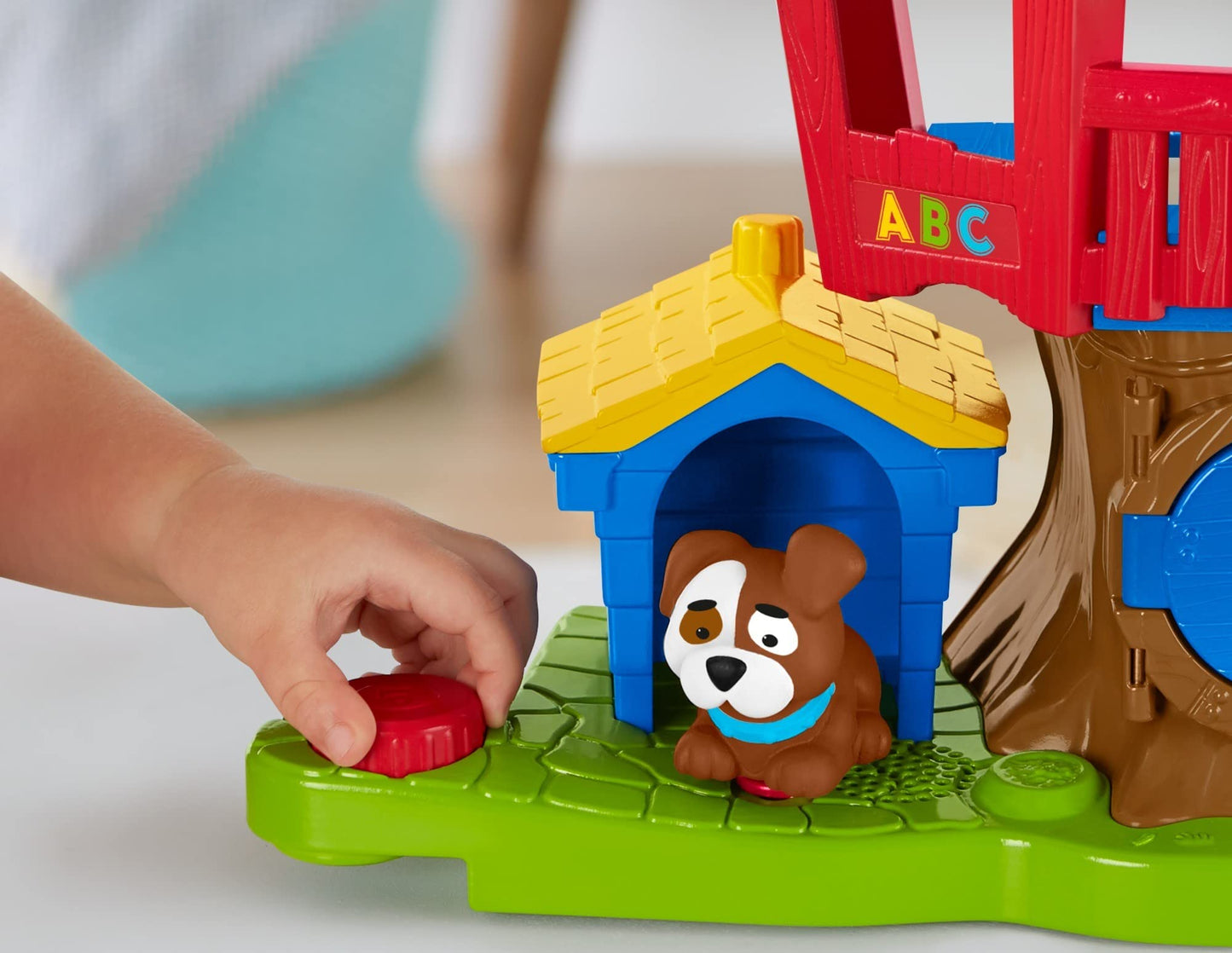 Fisher-Price Little People Toddler Musical Toy Swing & Share Treehouse Playset With 3 Figures For Pretend Play Ages 1+ Years