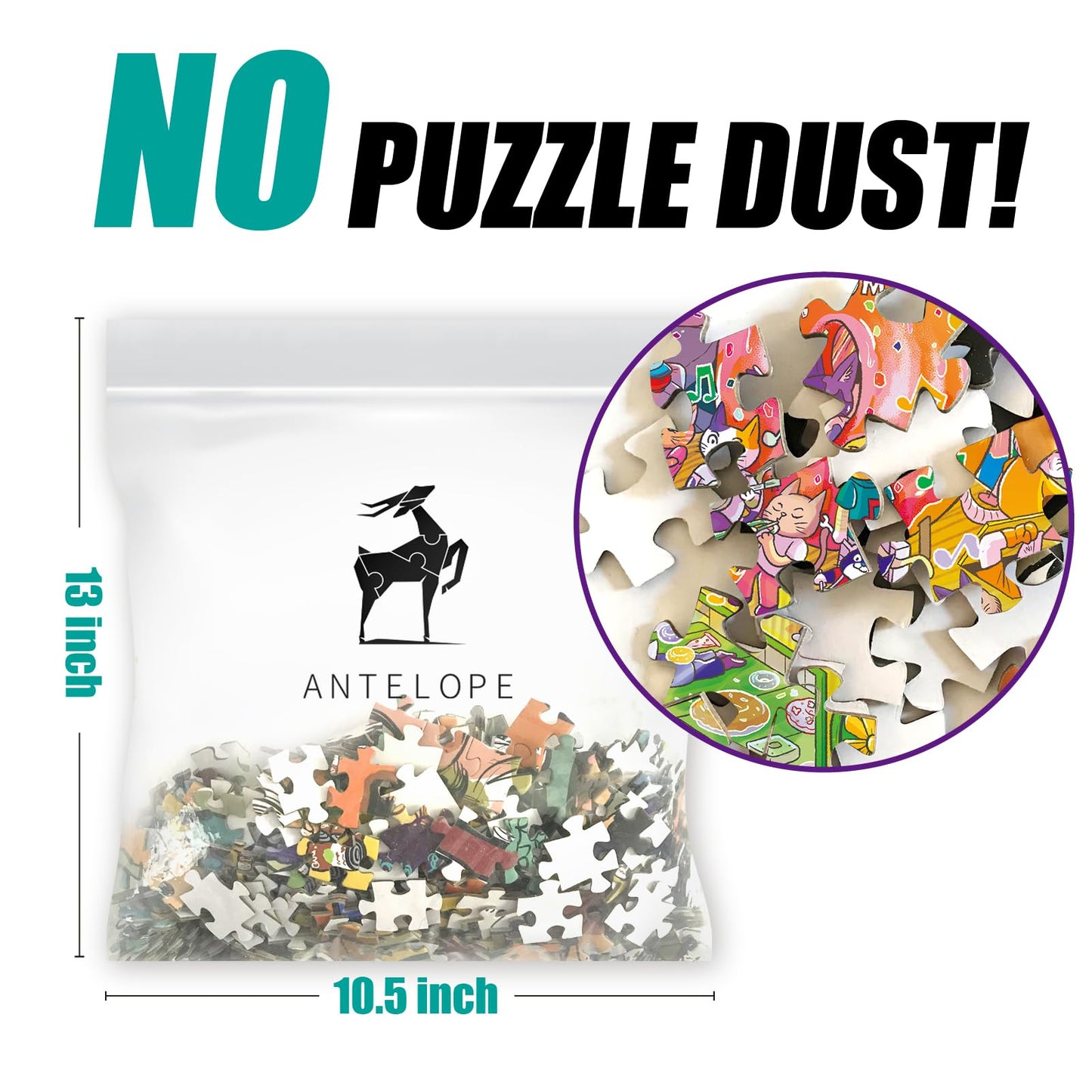 Antelope - 1000 Piece Puzzle For Adults, Catndyland Jigsaw Puzzles 1000 Pieces, High Resolution, Matte Finish, Smooth Edging, No Dust Creative Artistic Puzzle