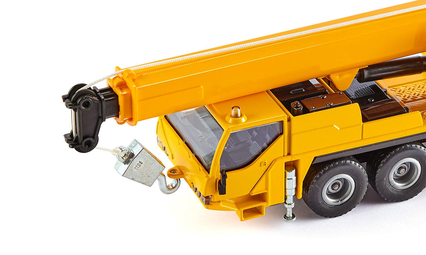 Siku 2110, Mobile Crane Truck, 1:55, Metal/Plastic, Yellow, Telescopic Extension Arm