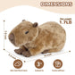 Cuckool Capybara Stuffed Animal - Brown Plush, 8"x14"x7", Microwavable, Lavender Scent, Soft Toy for Kids and Adults, Model DZKPBL001