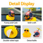 Wonuu Rubber Duck Toy Car Ornaments Yellow Duck Car Dashboard Decorations With Propeller Helmet (S-American Flag)