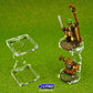 Litko Flying Figure Stands | Levitating Character | Adventure Games | Compatioble With Dnd | 2 Pack | 25Mm | (Square)