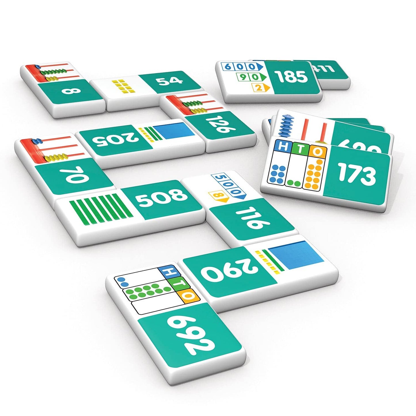 Junior Learning Jrl489-2 Place Value Dominoes - 2 Each