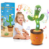 Qularlans Dancing Talking Cactus Toy for Babies - Interactive Singing Mimicking Cactus Baby Toy with Lights, 120 Funny Songs & W