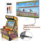 Easegmer Mini Arcade Game Machines For Kids With 156 Classic Portable Handheld Video Games 16 Bit 2.8 Inches Screen Travel Gaming Electronic Toys Novelty Gift For Boys And Adults - Yellow