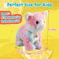 Colorful Plush Robot Cat Stuffed Animal Interactive Cat Robot Toy, Robotic Cat Barking Meow Kitten Touch Control, Animated Kitty Cat Pet, Robot Kitty Toy For Baby Birthday H:12'