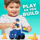 MEGA BLOKS Paw Patrol Chase's Patrol Car Building Set, Includes Chase Figure & 10 Blocks, Multicolour, Model HDJ33, Ages 3+