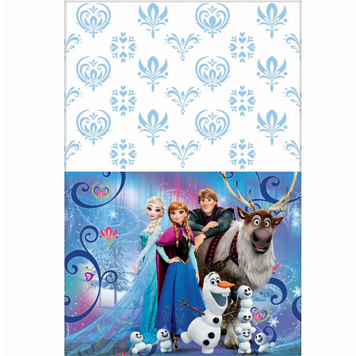 Frozen Plastic Table Cover, 54 x 96, Party Supplies