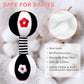 Xixiland Baby Rattles 0-6 Months Newborn Toys Infant Toys 0-6 Months Rattles For Babies 0-6 Months Baby Toys 0-6 Months, Black And White High Contrast Baby Toys Dumbbell Toy For 0 3 6 9 12 Months
