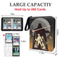 Card Binder for Trading Cards 4 Pocket with 50 Sleeves up to 400 Cards Waterproof Card Storage Bag with Sleeves for Playing Game Cards