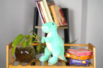 Furrendz Dreamy Dino 10'' Plush|Animal Character Soft Toy-Dino|Furry Plush|Soft & Anti Allergic Fabric|Safe For Kids|Role Playto