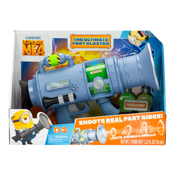 Minions Despicable Me 4 - The Ultimate Fart Blaster | Blasts Out Real Fart Rings Of Fog | Plays 15 Different Fart Sounds | Light