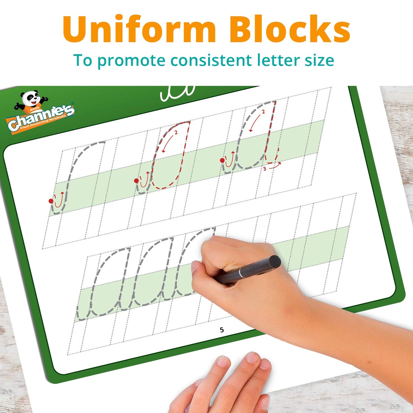 Channie's Visual Cursive Flashcards - 43 Dry-Erase Cards for Cursive Handwriting Practice, Medium Size for 2nd-3rd Graders