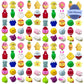 Anditoy 100 PCS Easter Mochi Squishy Toys Stress Relief Squishies for Kids Boys Girls Toddlers Easter Basket Stuffers Egg Filler
