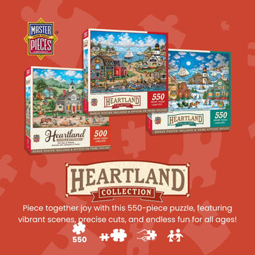 Masterpieces 550 Piece Jigsaw Puzzle For Adults And Family - Roadside Gossip - 18''X24''