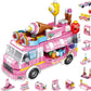 Bestie Toys Girls Building Blockstoys Ice Cream Truck Set Toys For Girls 25 Models Pink Building Bricks Toys Stemtoys Valentines